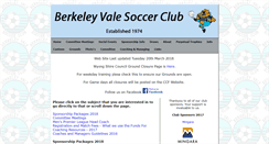 Desktop Screenshot of berkeleyvalesoccerclub.com